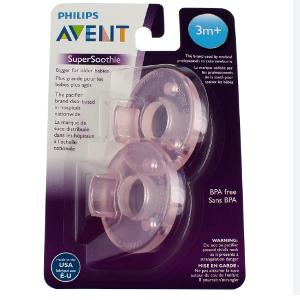 Avent 嬰兒安撫奶嘴 3m+ (兩粉)