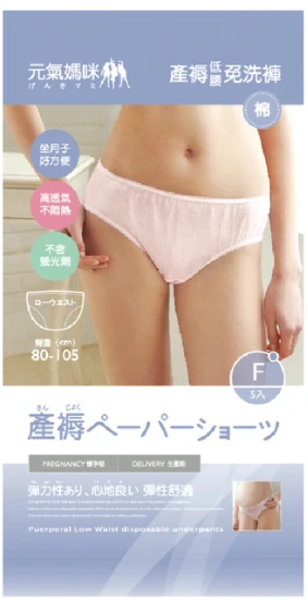 產褥低腰免洗褲 (5入)