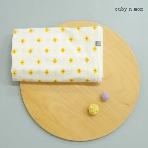韓國 cuby n mom 嬰兒包被 （黃色小花）85x85cm