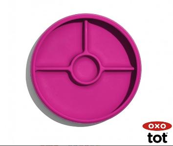 OXO TOT矽膠分類餐碟-FUCHSIA