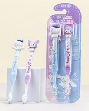 Kuromi & Cinnamoroll 立體公仔兒童牙刷(2支裝)