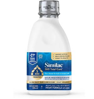 Similac 360 Total Care Non-GMO Ready to Feed Infant Formula Bottles 946ml