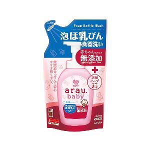 日本Saraya Arau 雅樂寶 嬰兒奶瓶清潔泡泡 450ml (補充裝)