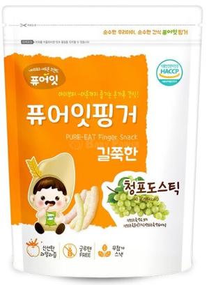 韓國PureEat 有機蔬果米餅手指棒(青提味) 30g 6個月以上